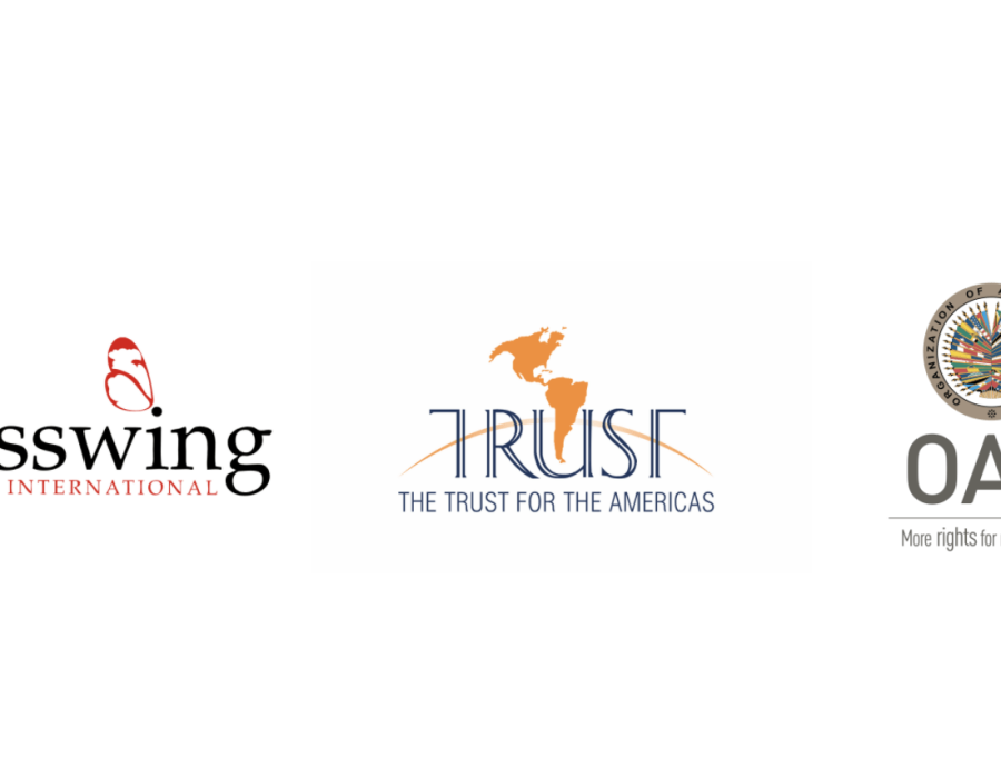Logos: Glasswing International, The Trust for the Americas and OAS